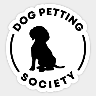 Dog Petting Society Sticker